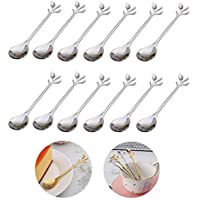 Cucharillas de café-cucharas pequeñas para Postre-Cuchara de regalo-acero inoxidable-12Piezas
